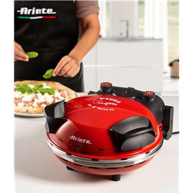 Ariete 909 Forno Pizza -  Pizza in 4 minuti - Piastra in pietra refrattaria con trattamento antiaderente - Temperatura max 400° 