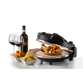 Ariete 917 Forno Pizza -  Pizza in 4 minuti - Piastra in pietra refrattaria con trattamento antiaderente - Temperatura max 400° 