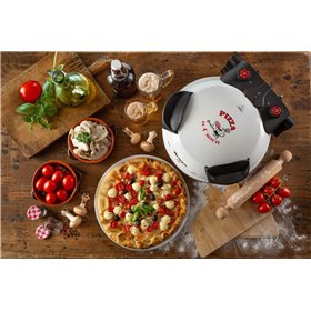 Ariete 918 Forno Pizza -  Pizza in 4 minuti - Piastra in pietra refrattaria con trattamento antiaderente - Temperatura max 400° 