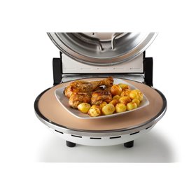 Ariete 918 Forno Pizza -  Pizza in 4 minuti - Piastra in pietra refrattaria con trattamento antiaderente - Temperatura max 400° 