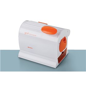 Ariete 445 Gratì Professional - Grattugia elettrica con rullo extra-large in Acciaio Inox - Contenitore Estraibile - 120 Watt - 