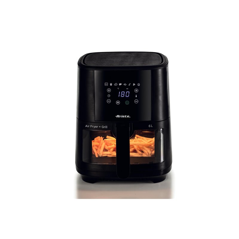 Ariete 4626  Friggitrice ad aria 6L, 1300 W, Capacità 6L, Capacità di cottura 2,5kg, 8 programmi preimpostati, Temperatura fino 