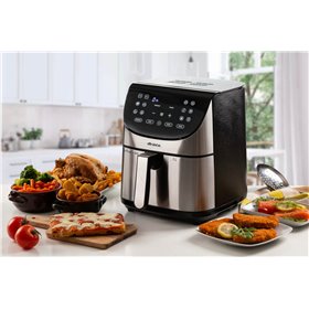 Ariete 4628 Friggitrice ad aria 7L, 1800 W, Capacità 7L, Capacità di cottura 2,8kg, 12 programmi preimpostati, Funzione Max Cris