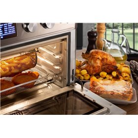 Ariete 4629 Forno + Friggitrice ad Aria 25L, 1700 W, Capacità 25L, 15 funzioni di cottura, Multifunzione, Temperatura fino a 230
