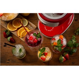 Ariete 76 Ice Crusher Party Time, Macchina per tritare il ghiaccio, 30 W, Cestello tritaghiaccio removibile, Lame in acciaio ino