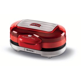 Ariete 205 Hamburger Maker Party Time, Macchina per fare hamburger, 1200 W, Doppie piastre antiaderenti, 2 scomparti, Facile da 