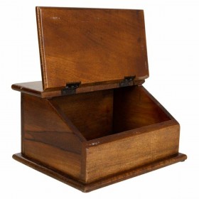 Scatola-Portagioie Alexandra House Living Marrone scuro Ottone Legno di mango 19 x 13 x 24 cm