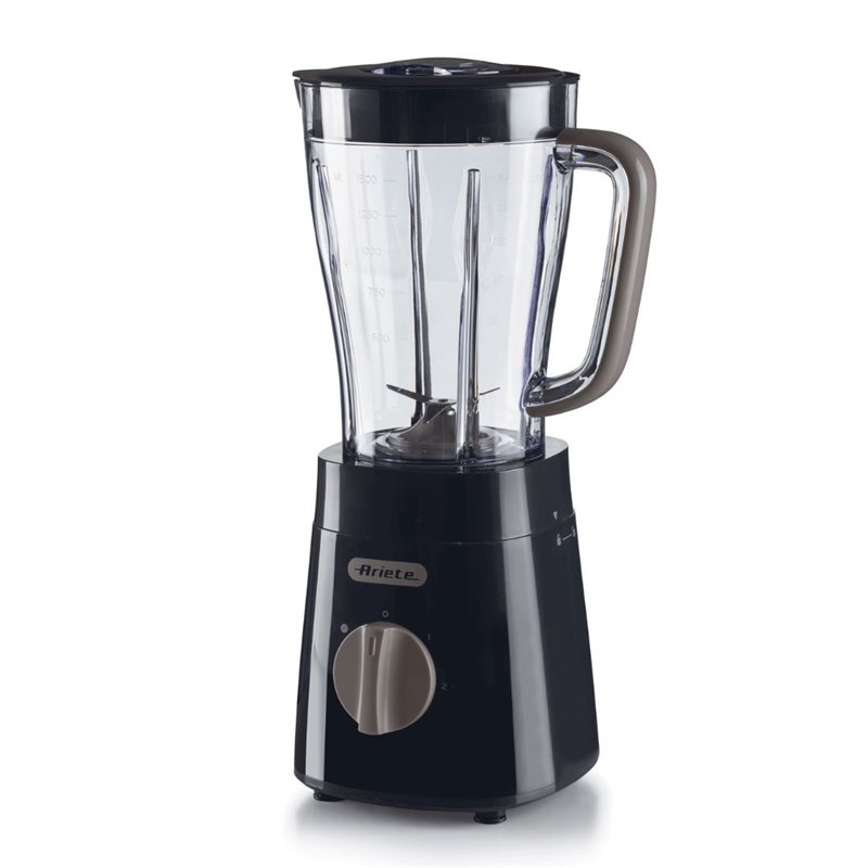Ariete 576 Frullatore Breakfast, Frullatore, 500W, 4 lame in acciaio inox, 2 velocità + Funzione Pulse, Capacità 1,5 L, Piedini 