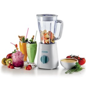 Ariete 576 Frullatore Breakfast, Frullatore, 500W, 4 lame in acciaio inox, 2 velocità + Funzione Pulse, Capacità 1,5 L, Piedini 