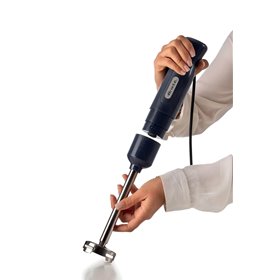 Ariete 601 Frullatore a Immersione con tritatutto, 700 W, 2 velocità, Lama in acciaio inox, Gamba removibile, Bicchiere traspare