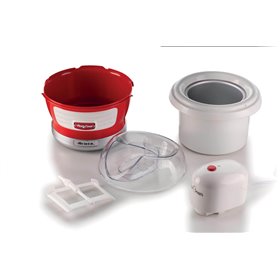 Ariete 643 Ice Cream Maker Party Time, Macchina per fare il gelato, 12W, Capacità 1,5 L, Cestello estraibile con doppio isolamen