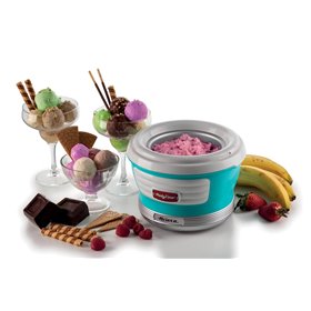 Ariete 643 Ice Cream Maker Party Time, Macchina per fare il gelato, 12W, Capacità 1,5 L, Cestello estraibile con doppio isolamen