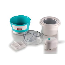 Ariete 643 Ice Cream Maker Party Time, Macchina per fare il gelato, 12W, Capacità 1,5 L, Cestello estraibile con doppio isolamen