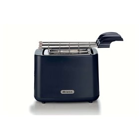 Ariete 157 Tostapane Breakfast, 760W, Capacità 2 fette di pane, Pinze in acciaio inox, 7 livelli di doratura, Pulsante stop, Toc