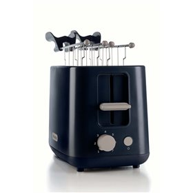 Ariete 157 Tostapane Breakfast, 760W, Capacità 2 fette di pane, Pinze in acciaio inox, 7 livelli di doratura, Pulsante stop, Toc