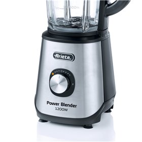 Ariete 579 Power Blender 1200W, Frullatore, 1200W, 4 lame in acciaio inox, 2 velocità + Funzione Pulse, Capacità 1,5 L, Piedini 
