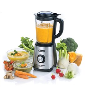 Ariete 579 Power Blender 1200W, Frullatore, 1200W, 4 lame in acciaio inox, 2 velocità + Funzione Pulse, Capacità 1,5 L, Piedini 