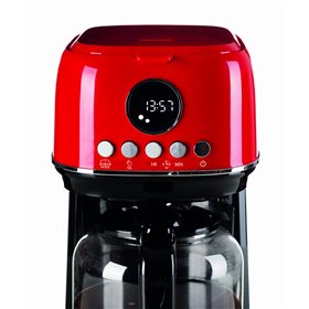 Ariete 1396 Macchina da caffè con filtro Moderna, Caffè americano, Capacità fino a 15 tazze, Base riscaldante, Display LCD, Filt
