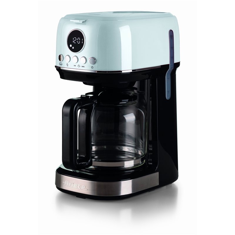 Ariete 1396 Macchina da caffè con filtro Moderna, Caffè americano, Capacità fino a 15 tazze, Base riscaldante, Display LCD, Filt