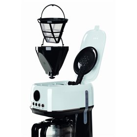 Ariete 1396 Macchina da caffè con filtro Moderna, Caffè americano, Capacità fino a 15 tazze, Base riscaldante, Display LCD, Filt