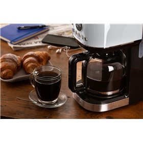 Ariete 1396 Macchina da caffè con filtro Moderna, Caffè americano, Capacità fino a 15 tazze, Base riscaldante, Display LCD, Filt