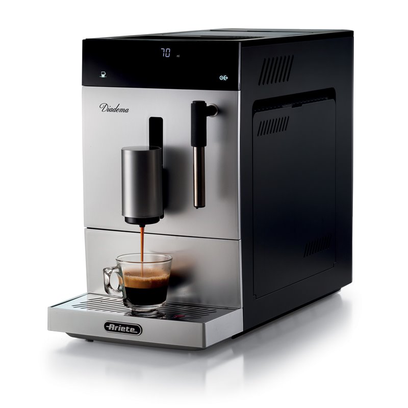 Ariete 1452 Diadema, Macchina da caffè automatica, 1350W, 19 bar di pressione, Per caffè, americano e acqua calda, Dispositivo C
