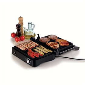 Ariete 1934 MetalGrill 3in1, Griglia elettrica per grigliate miste, 2000W, 3 modalità di cottura, Piastre antiaderenti, Silver/B