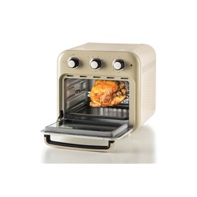 Ariete 4632 Friggitrice ad aria e forno Vintage, 1400W, 2in1, Capacità 16L, Accessori inclusi, Timer 60 minuti, Doppio vetro, Be