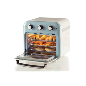 Ariete 4632 Friggitrice ad aria e forno Vintage, 1400W, 2in1, Capacità 16L, Accessori inclusi, Timer 60 minuti, Doppio vetro, Ce
