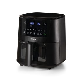 Ariete 4633 Friggitrice ad aria 4L, 1400W, Capacità 4L, 9 programmi, Funzione Shake e Grill, Temperatura fino a 200°C, Nero