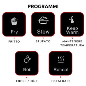 Ariete 1997 Piastra a induzione singola portatile, Vetroceramica, 2000W, 10 livelli di potenza, Timer fino a 4 ore, Sicurezza ba