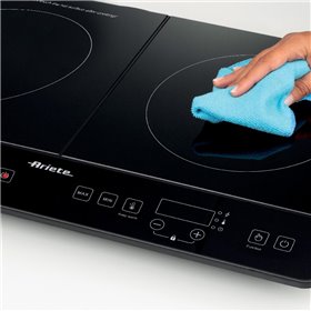 Ariete 1998 Piastra a induzione doppia portatile, Vetroceramica, 2000W + 1500W, 12 livelli di potenza, Timer fino a 4 ore, Sicur