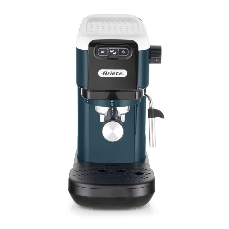 Ariete 1399 Macchina da caffè espresso Snow White, Per polvere e cialde ESE, 1300 W, Capacità 1,1L, 15 bar di pressione, Filtro 