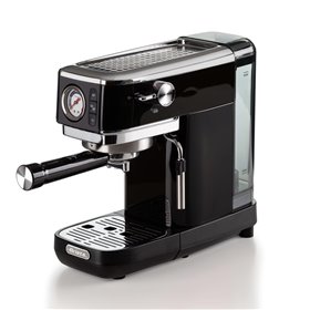 Ariete 1381 Macchina da caffè con manometro, compatibile con caffè in polvere e cialde ESE, 1300 W, Capacità 1,1 L, 15 bar di pr