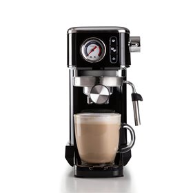 Ariete 1381 Macchina da caffè con manometro, compatibile con caffè in polvere e cialde ESE, 1300 W, Capacità 1,1 L, 15 bar di pr