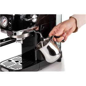 Ariete 1381 Macchina da caffè con manometro, compatibile con caffè in polvere e cialde ESE, 1300 W, Capacità 1,1 L, 15 bar di pr