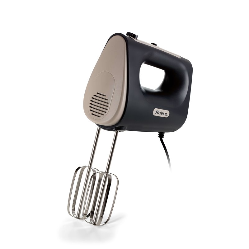 Ariete 1545 Sbattitore Breakfast, 450W, 5 velocità, Funzione turbo, 2 fruste, Dark &amp Sahara Grey