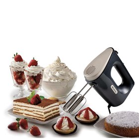 Ariete 1545 Sbattitore Breakfast, 450W, 5 velocità, Funzione turbo, 2 fruste, Dark &amp Sahara Grey