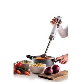 Ariete 602 Frullatore a immersione Moderna, 1000W, 10 velocità + turbo, Accessori inclusi, Bianco