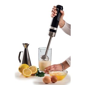 Ariete 602 Frullatore a immersione Moderna, 1000W, 10 velocità + turbo, Accessori inclusi, Nero