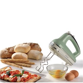 Ariete 1548 Sbattitore Vintage, 450W, 5 velocità, Funzione turbo, 2 fruste, Verde