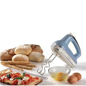 Ariete 1548 Sbattitore Vintage, 450W, 5 velocità, Funzione turbo, 2 fruste, Celeste