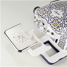 Ariete 1389 Macchina da caffè Capri, 850W, Capacità serbatoio 0,9L, Filtro ½ tazze, Vassoio raccogli goccia, Cappuccinatore