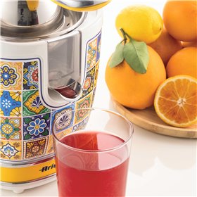 Ariete 413, Spremiagrumi Positano, Spremiagrumi Elettrico con Leva, 2 Coni per Frutti Grandi e Piccoli, Beccuccio Salvagoccia, M
