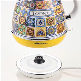 Ariete 2869 Bollitore Positano, Bollitore Elettrico, 1,7L, Infusi, the, tisane, Base cordless, Autospegnimento