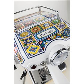 Ariete 1389 Macchina da caffè Positano, 850W, Capacità serbatoio 0,9L, Filtro ½ tazze, Vassoio raccogli goccia, Cappuccinatore