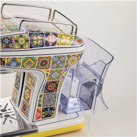 Ariete 1389 Macchina da caffè Positano, 850W, Capacità serbatoio 0,9L, Filtro ½ tazze, Vassoio raccogli goccia, Cappuccinatore