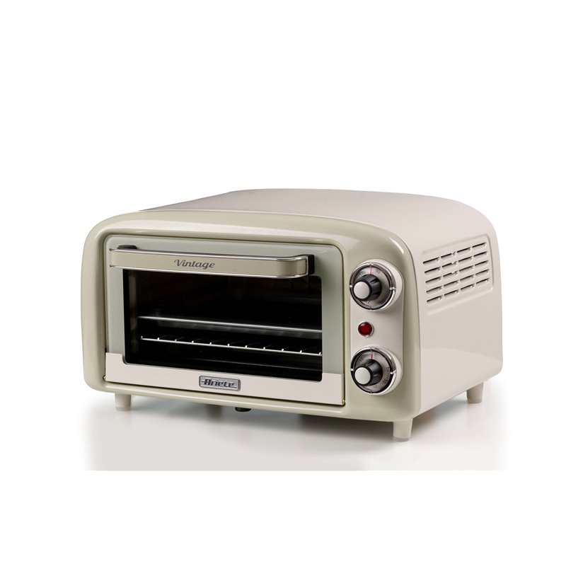 Ariete 3919 Forno Elettrico Vintage, 800W, Capacità 10L, Doppio vetro, Retrò, Beige