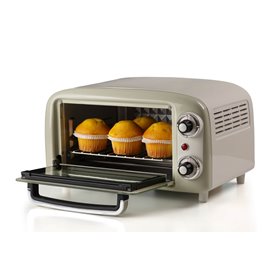 Ariete 3919 Forno Elettrico Vintage, 800W, Capacità 10L, Doppio vetro, Retrò, Beige
