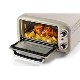 Ariete 3919 Forno Elettrico Vintage, 800W, Capacità 10L, Doppio vetro, Retrò, Beige